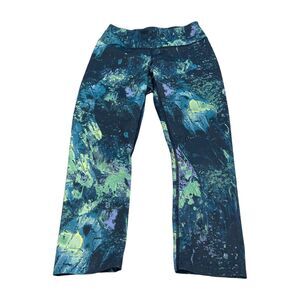 Fila Capri Leggings Women's XS Multicolor Tie Dye Stretch Athletic Pull-On
